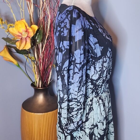 Diane Von Furstenberg Pialla Pleated Dress Size 6 DVF - Picture 11 of 16